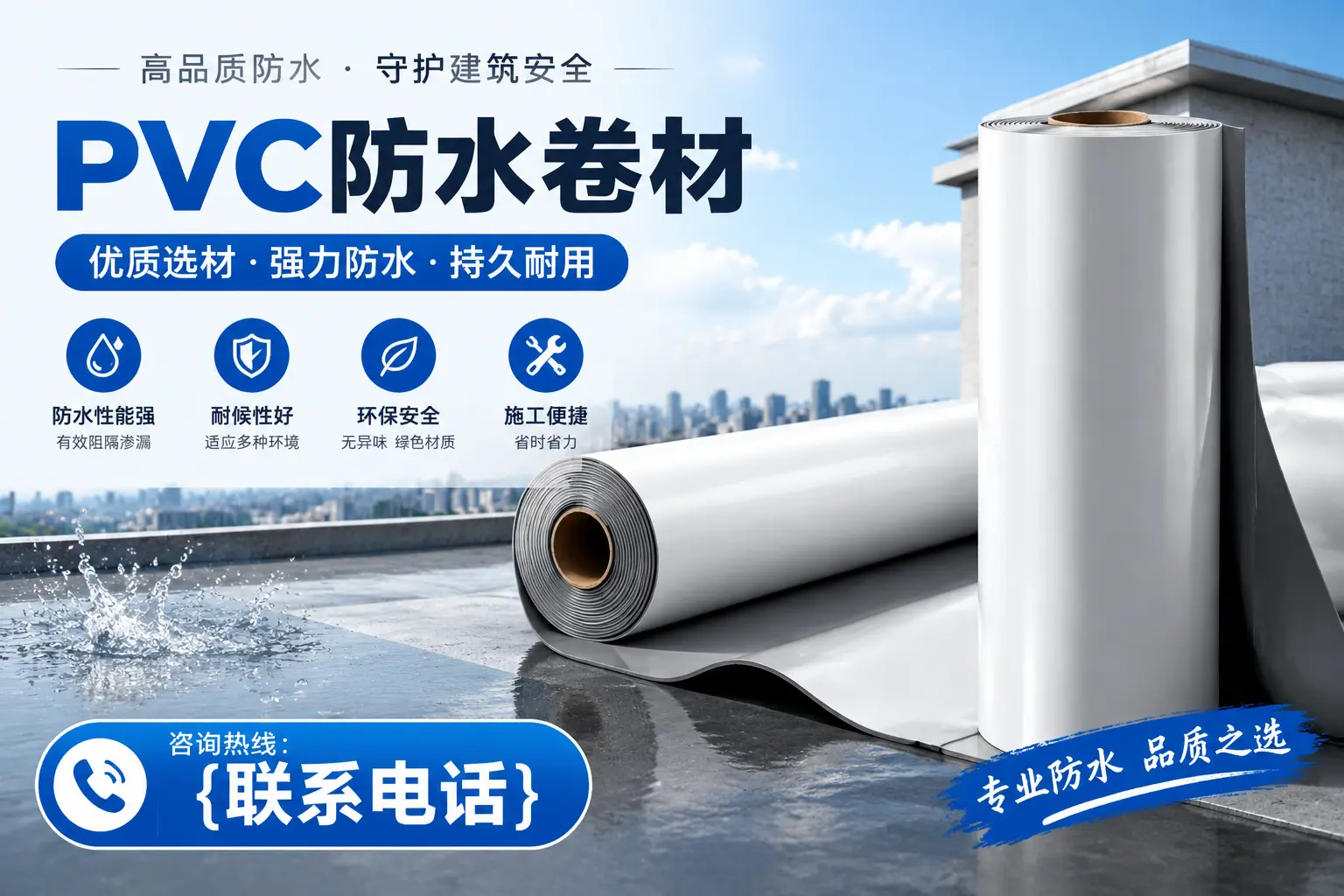 PVC防水卷材的选购技巧与注意事项,助您在孝感找到合适产品