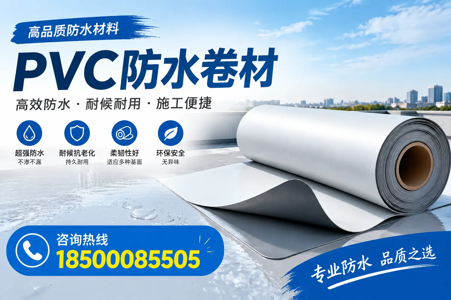 如何在孝感选择合适的pvc防水卷材