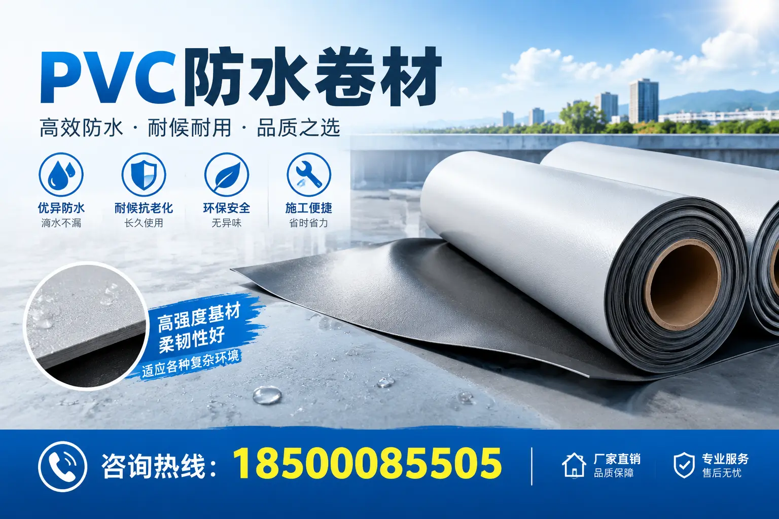 PVC防水卷材的环保特性与可持续发展探讨孝感