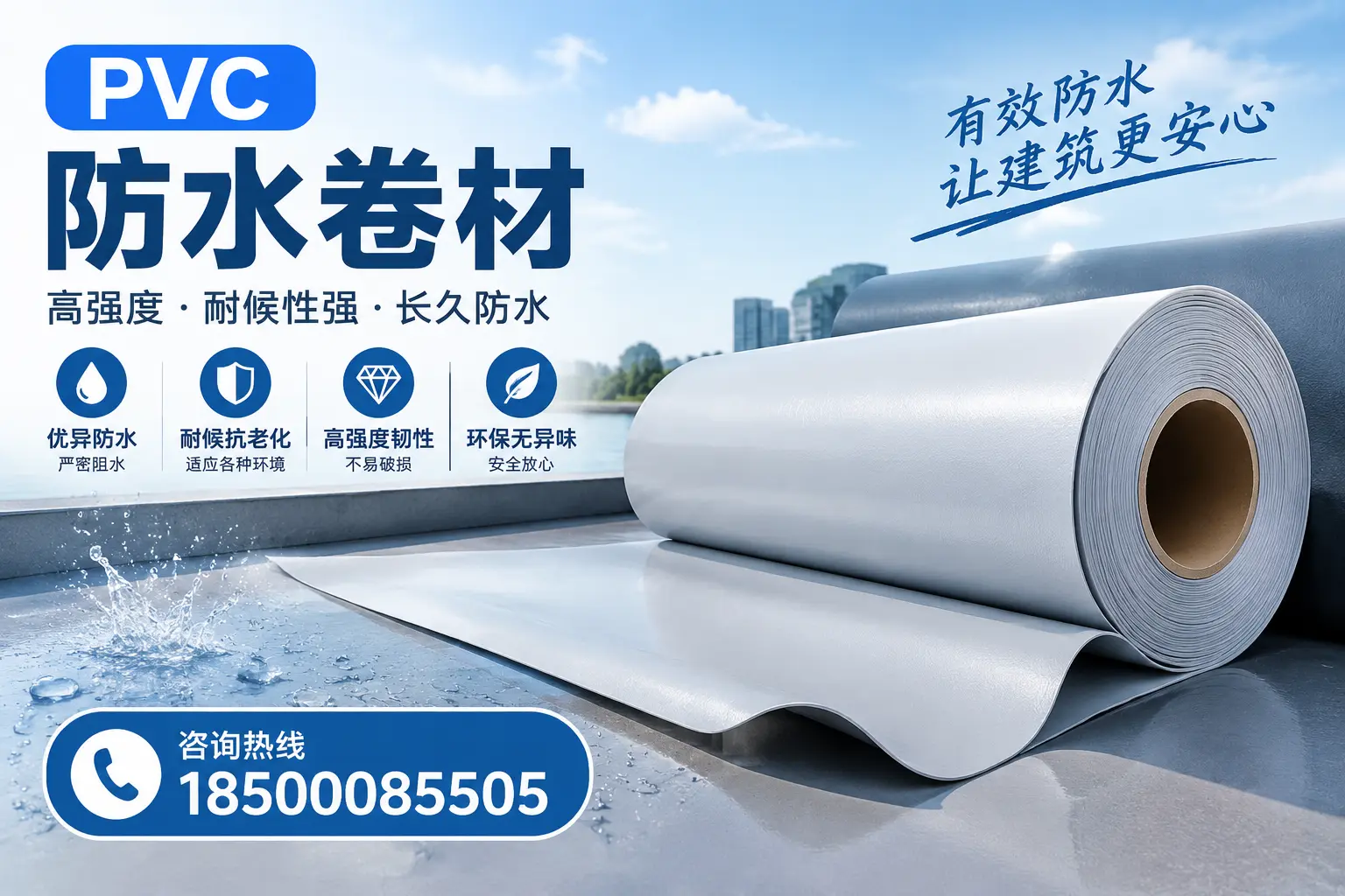 PVC防水卷材的环保特性与可持续发展探讨孝感