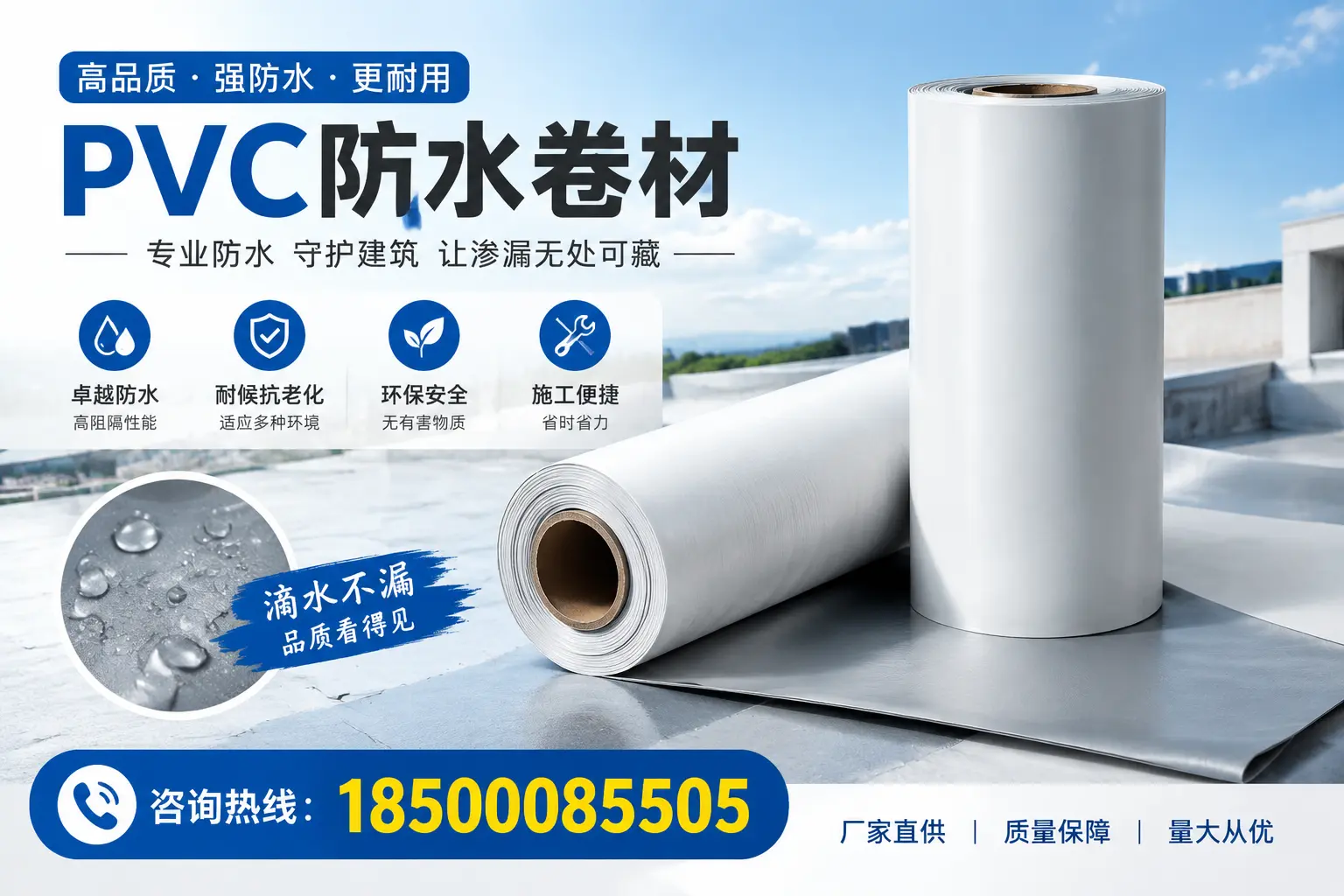 PVC防水卷材的优势与应用案例分析,适合孝感市场